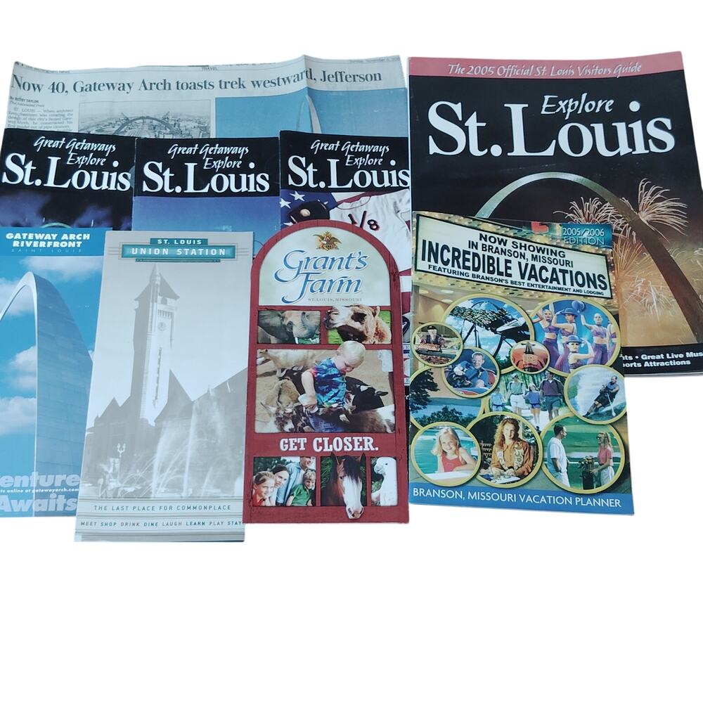 St. Louis & Branson Missouri Travel Ephemera- 2005 Visitors Guides, Grant's Farm